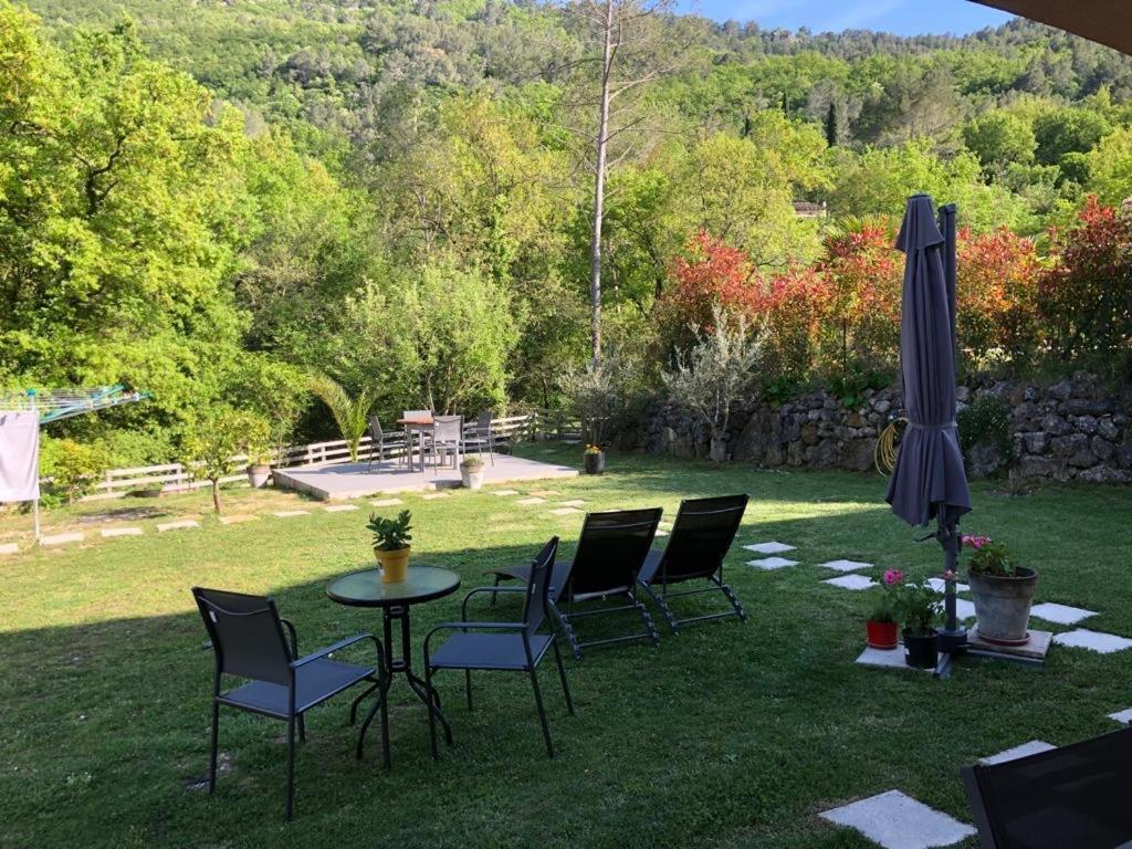 Studio Calme Et Agreable Avec Acces Jardin Partage Le Bar-sur-Loup ภายนอก รูปภาพ